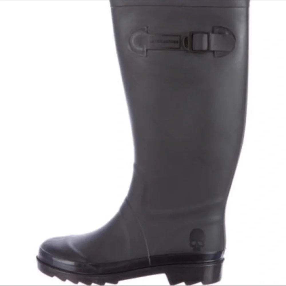 [Marc Jacobs] Matte Black Skull Rain Boots